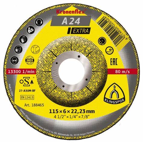 A24 EXTRA 115 X 6 X 22.23mm Grinding Disk