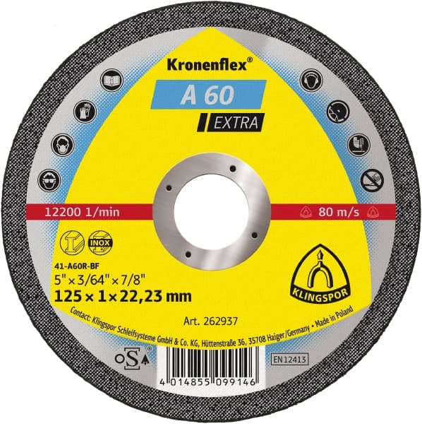 A 60 Extra 125 x 1 x 22mm Cutting Disk