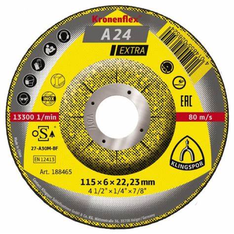 A24 EXTRA 115 X 6 X 22.23mm Grinding Disk - Allister Moore Welding