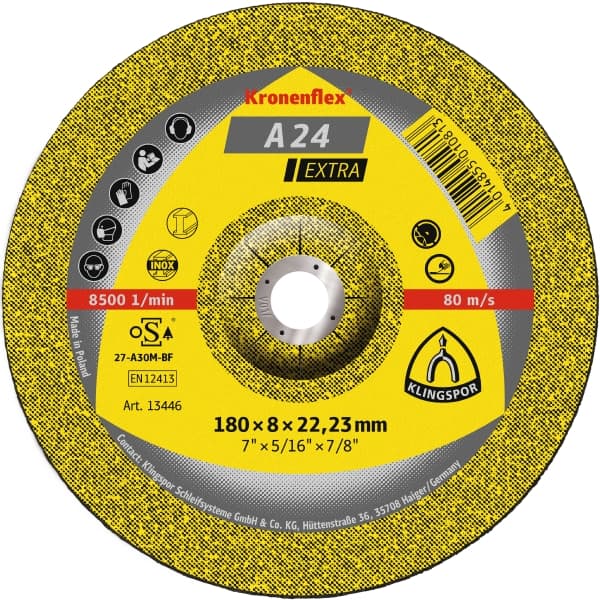 A 24 Extra 230 X 6 X 22.23mm Grinding Disk