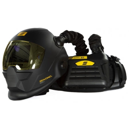 ESAB Sentinel A60 Welding Helmet with Air complete ESAB EPR-X1 PAPR Unit 1m Package